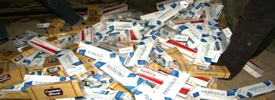 9 bin 600 paket sigara ele geçirildi