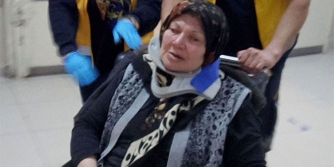 Yaşlı adam eşini hastanelik etti