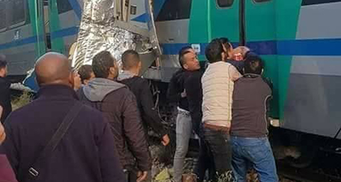 Tunus’ta iki tren çarpıştı: 1 ölü, 60 yaralı