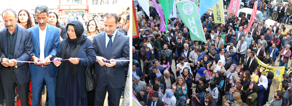 Yüksekova’da HDP seçim bürosu açıldı