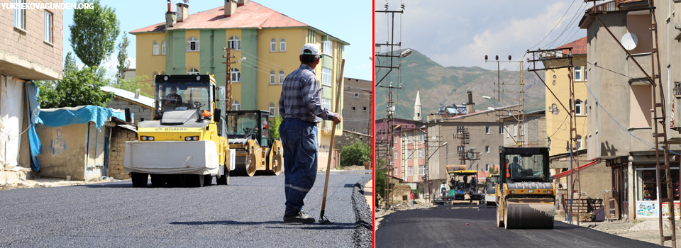 Yüksekova'da Asfalt çalışmalarına start verildi