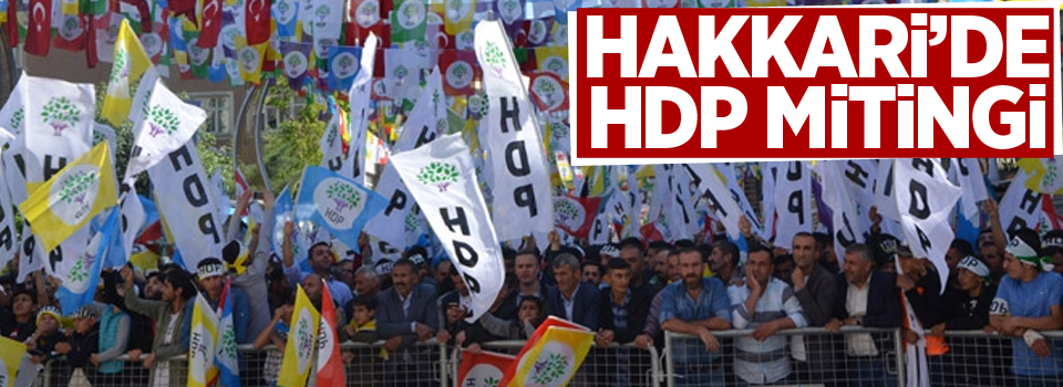 Hakkkari'de HDP mitingi