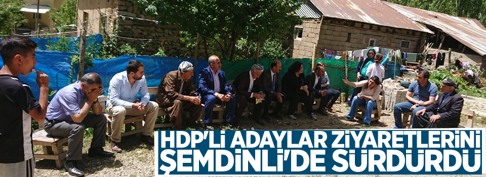 HDP'li adaylar ziyaretlerini Şemdinli'de sürdürdü