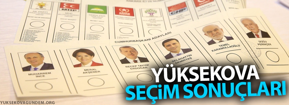 Yüksekova Seçim Sonuçları