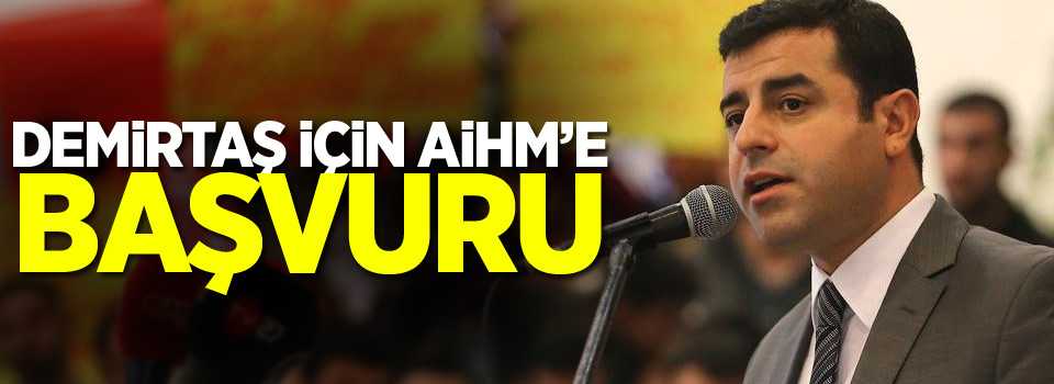 Demirtaş için AİHM'e 'serbest seçim hakkının ihlali' başvurusu