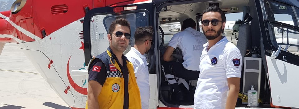 Ambulans helikopter hayat kurtarıyor