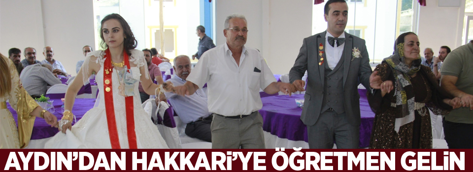 Aydın’dan Hakkari’ye öğretmen gelin