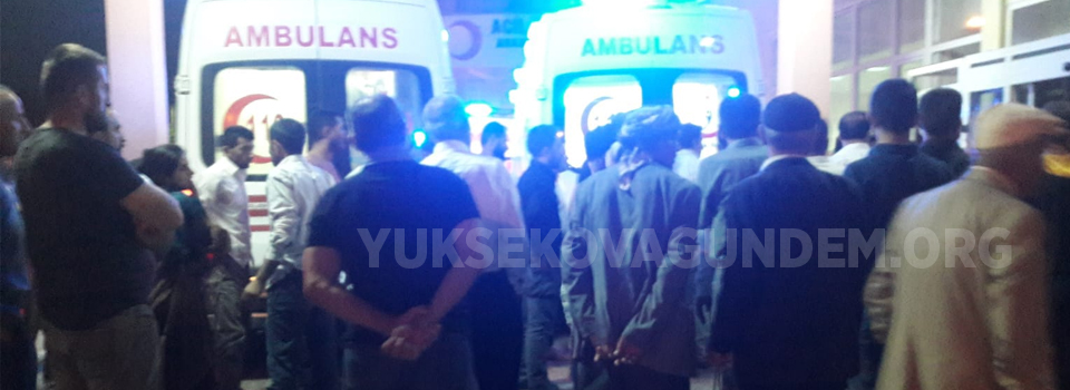 Yüksekova'da trafik kazası: 10 yaralıı