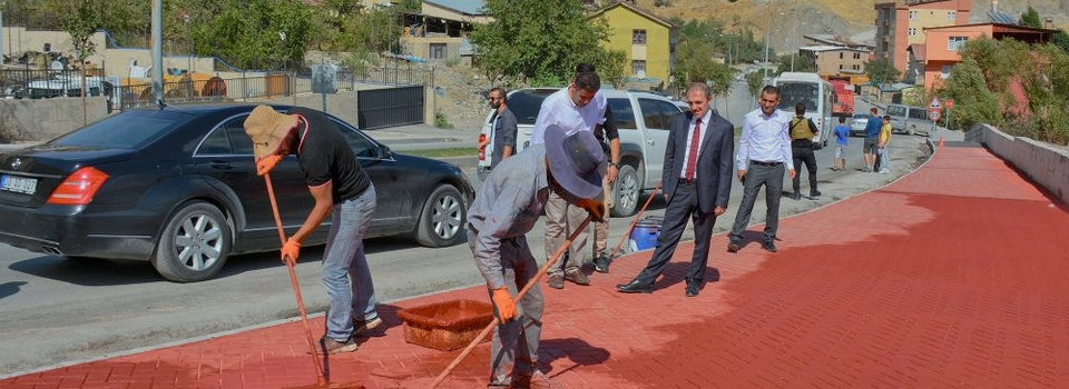 Hakkari sokakları renklendirildi