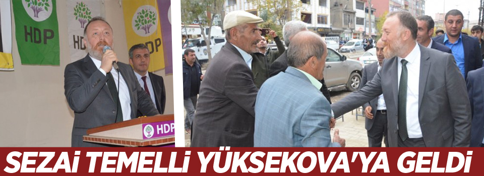HDP Eş Genel Başkanı Temelli Yüksekova'ya geldi