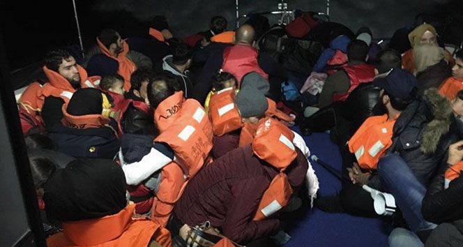 35'i çocuk 80 kaçak göçmen yakalandı