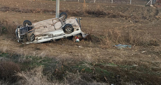 Otomobil 100 metre takla attı, burnu bile kanamadı