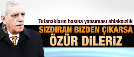 Türk: Tutanakların sızdırılması ahlaksızlık