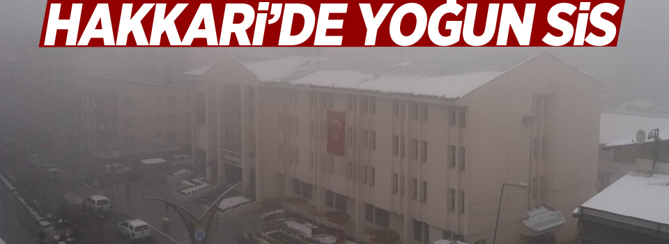 Hakkari’de yoğun sis