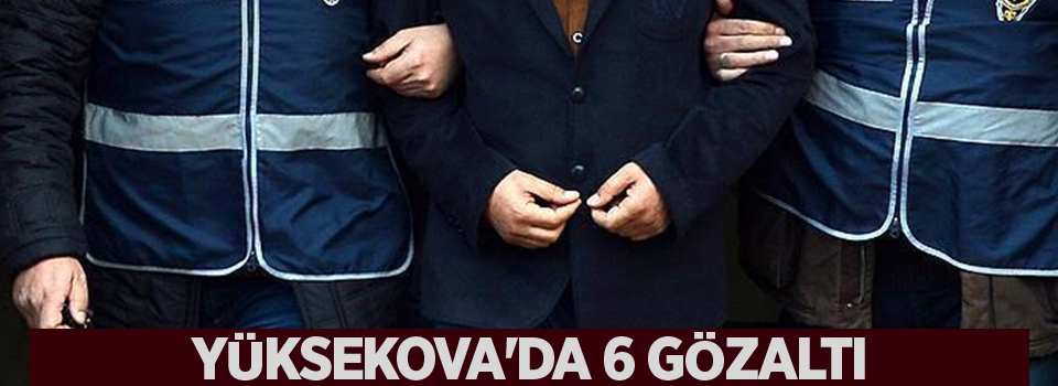 Yüksekova'da 6 gözaltı