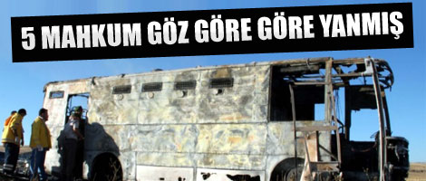 5 mahkum göz göre göre yanmış