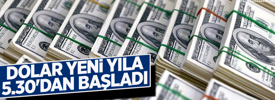 Dolar yeni yıla 5.30'dan başladı