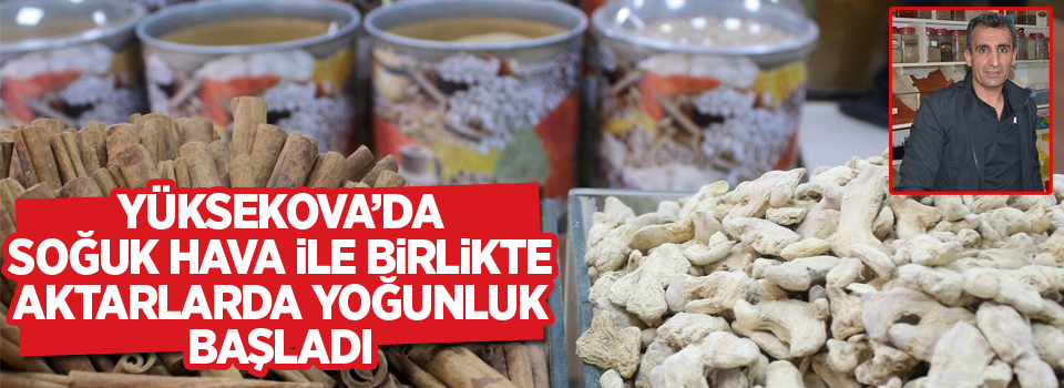 Yüksekova'da soğuk hava ile birlikte aktarlarda yoğunluk başladı