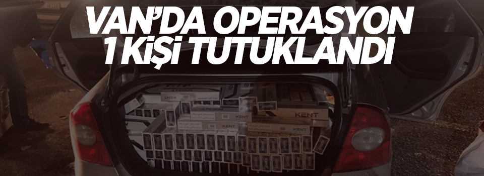 Van'da operasyon: 1 kişi tutuklandı