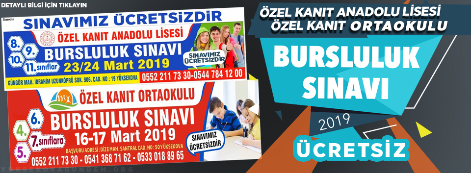 Bursluluk sınavı duyurusu - REKLAMDIR