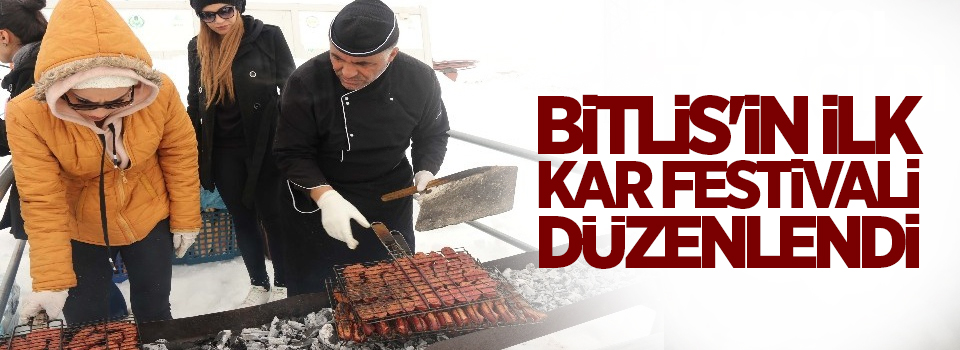 Bitlis'in ilk Kar Festivali düzenlendi