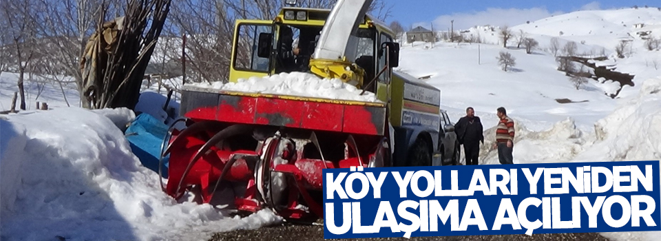 Köy yolları yeniden ulaşıma açılıyor