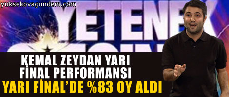 Kemal Zeydan yarı final performansı