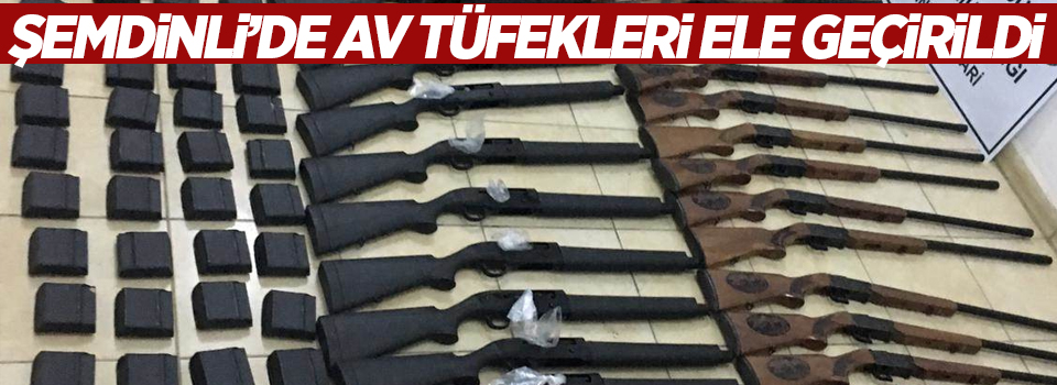 Av tüfekleri ve malzemeleri ele geçirildi