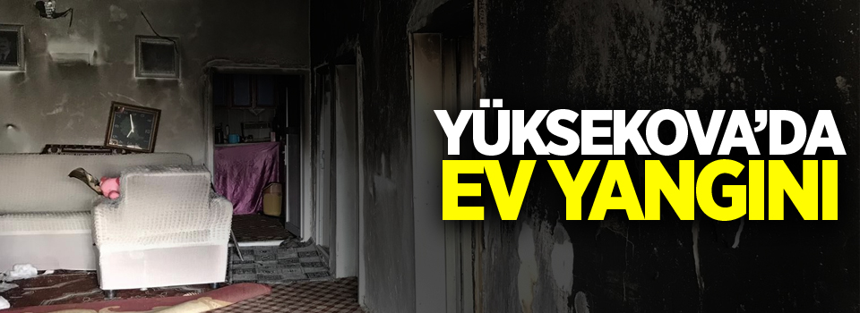 Yüksekova’da ev yangını