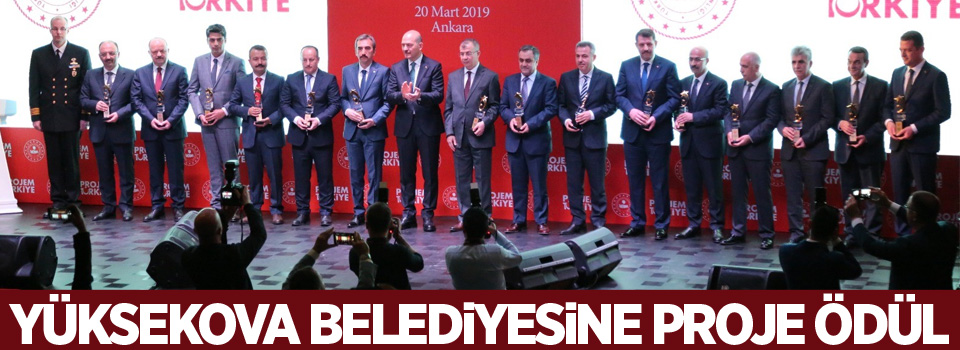 Yüksekova Belediyesine proje ödülü