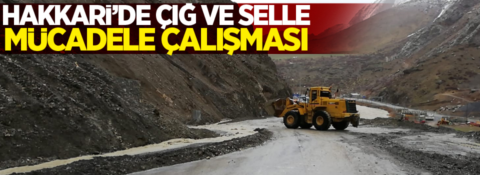 Hakkari’de çığ ve selle mücadele çalışması