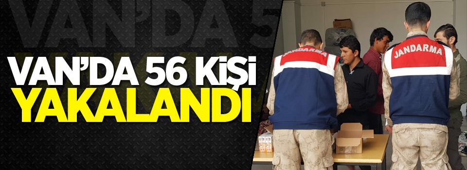 Van'da 56 kişi yakalandı