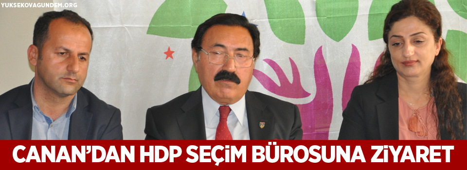 Canan'dan HDP seçim bürosuna ziyaret