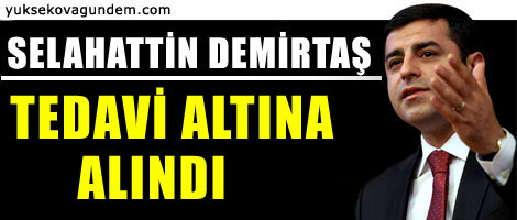 Demirtaş tedavi altına alındı
