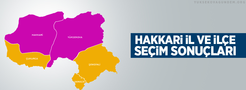 Hakkari il ve ilçe seçim sonuçları