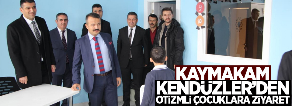 Kaymakam Kendüzler’den otizmli çocuklara ziyaret