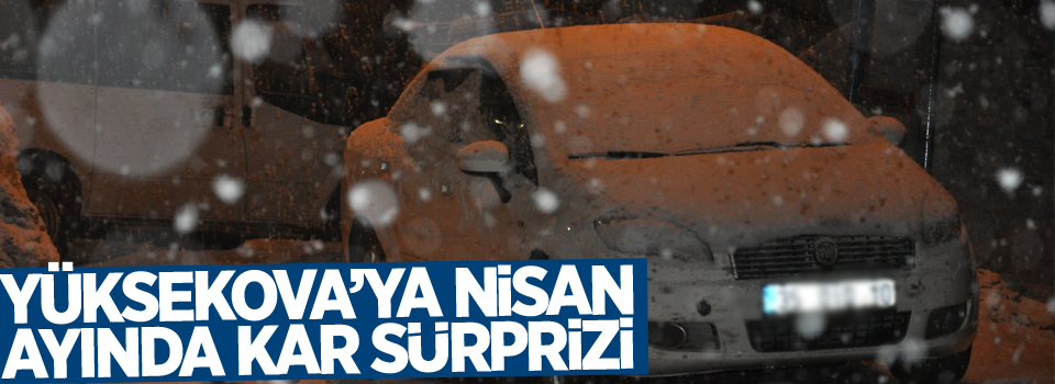 Yüksekova’ya Nisan ayında kar sürprizi