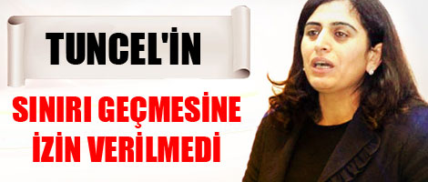 Sebahat Tuncel'in sınırı geçmesine izin verilmedi