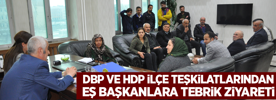 DBP ve HDP ilçe teşkilatlarından eş başkanlara tebrik ziyareti