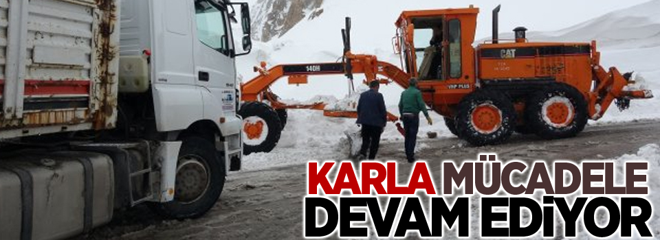 Karla mücadele devam ediyor