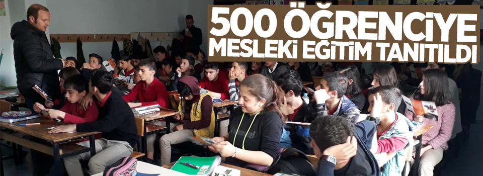 Hakkari’de 500 öğrenciye mesleki eğitim tanıtıldı