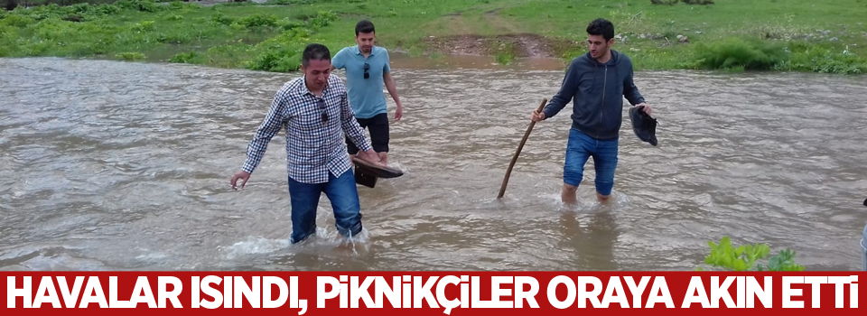 Havalar ısındı, Piknikçiler oraya akın etti