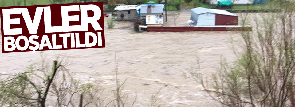 Habur Çayı'nda bazı evler boşaltıldı