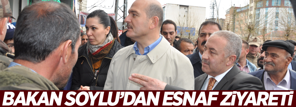 Bakan Soylu’dan esnaf ziyareti