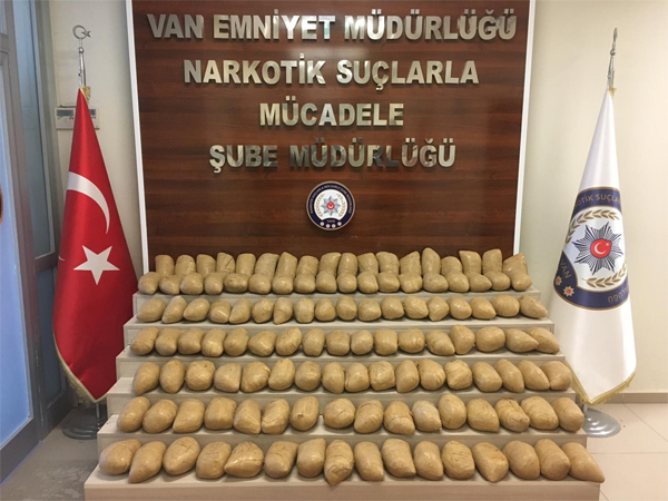 Van’da 123 kilo eroin ele geçirildi