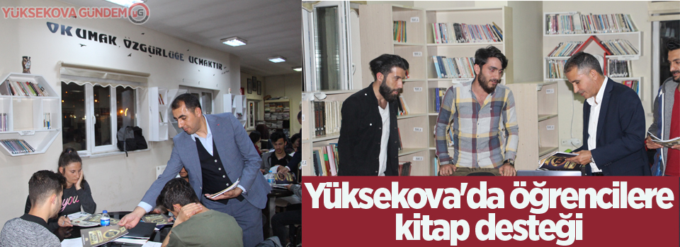 Yüksekova'da öğrencilere kitap desteği