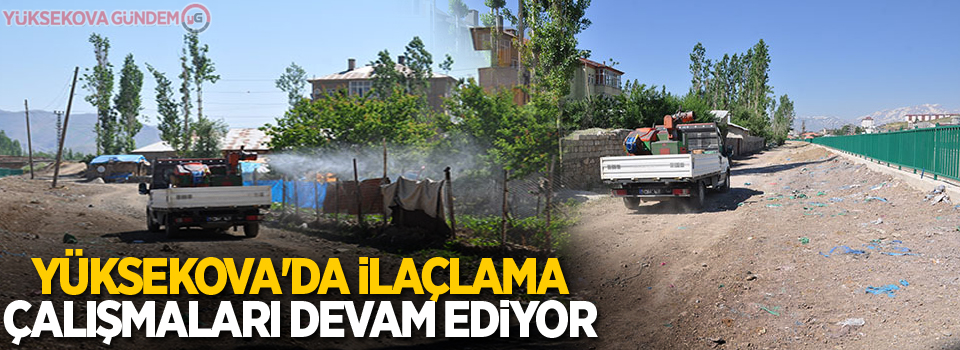 Yüksekova'da İlaçlama Çalışmaları Devam Ediyor