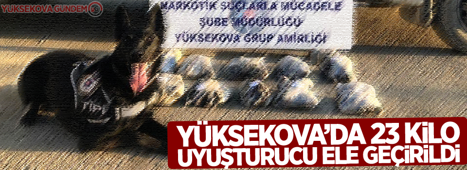 Yüksekova’da 23 kilo uyuşturucu ele geçirildi