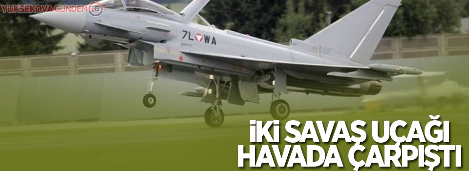 Almanya'da iki savaş uçağı havada çarpıştı