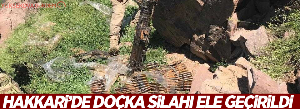 Hakkari’de doçka silahı ele geçirildi